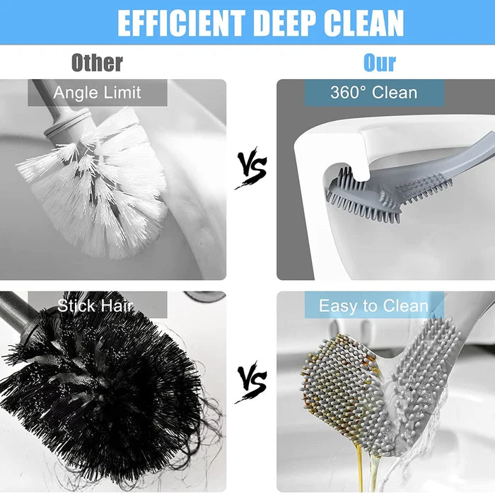 Brosse de Toilette ErgoClean : Nettoyage Profond et Confortable