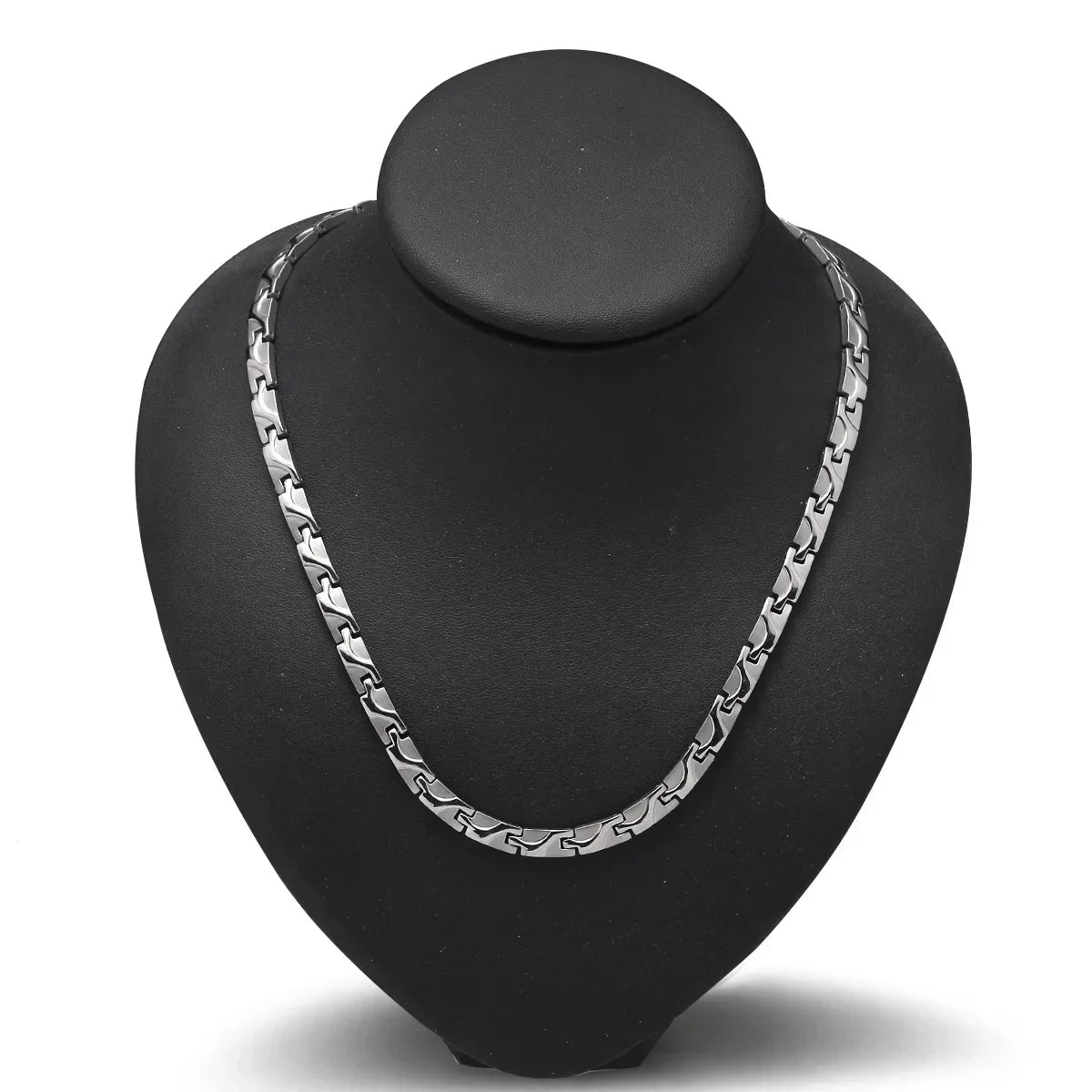 Collier Magnétique Homme ARADOO en Acier Titane