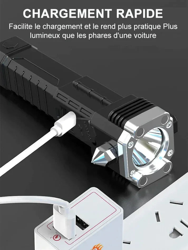 Lampe de Poche à Marteau de Sécurité S007