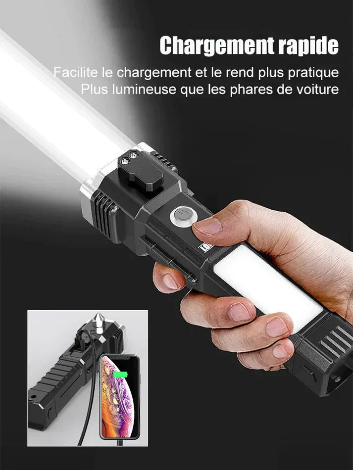 Lampe de Poche à Marteau de Sécurité S007