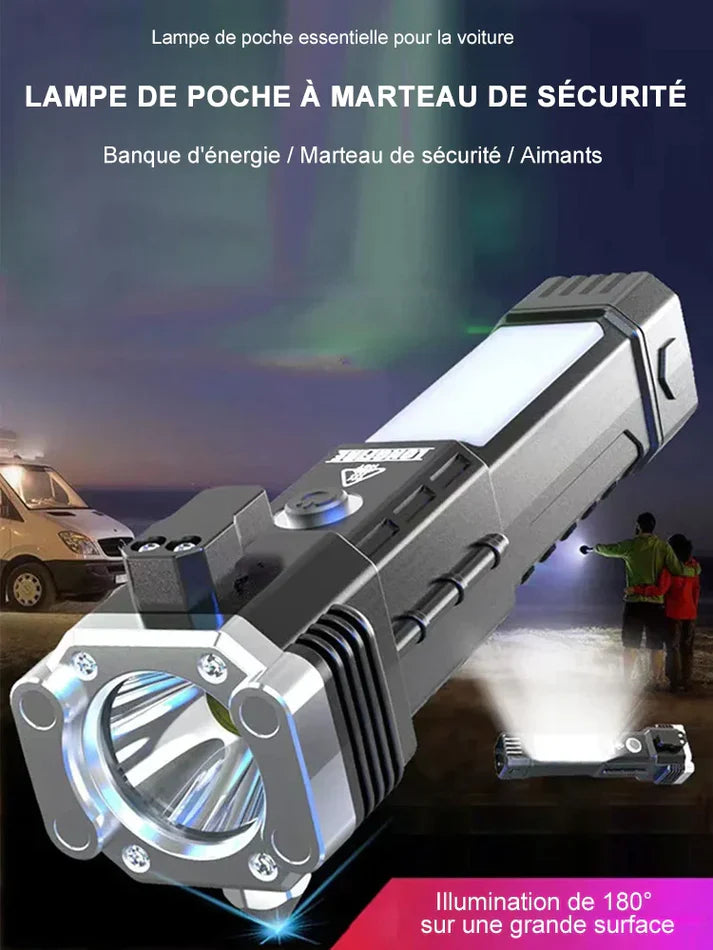 Lampe de Poche à Marteau de Sécurité S007