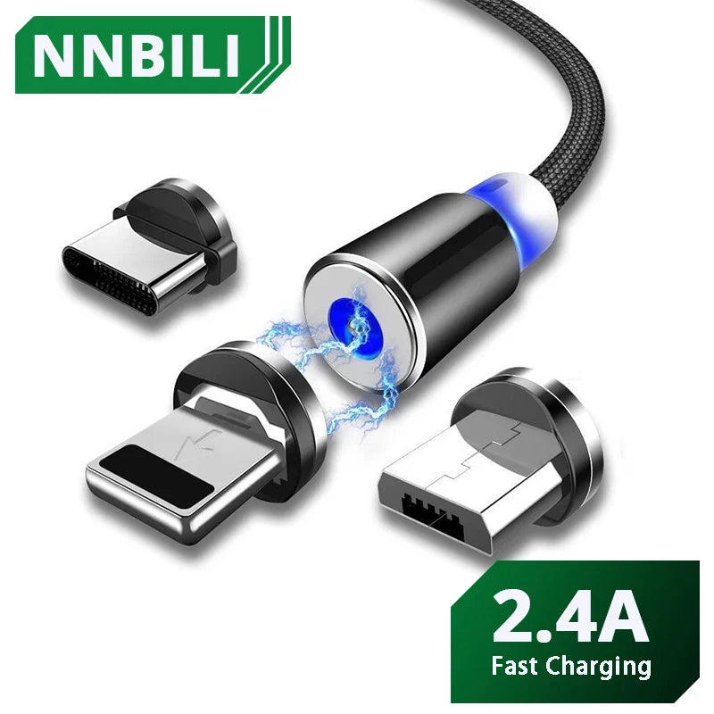 Câble de Charge Magnétique 3 en 1