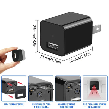 Chargeur avec Caméra Espion Cachée